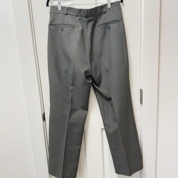 Haband Executive Division Mens Gray Pleated‎ Dress Pants Slacks 32x30 Vintage - Picture 4 of 6